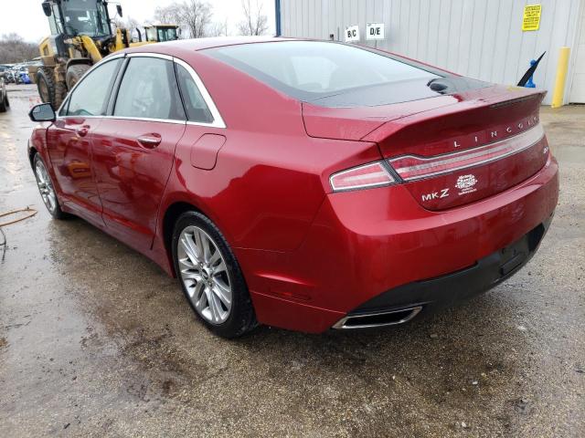 3LN6L2G99DR806230 - 2013 LINCOLN MKZ BURGUNDY photo 2