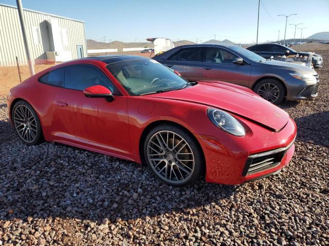 WP0AA2A98NS205510 - 2022 PORSCHE 911 CARRERA RED photo 4