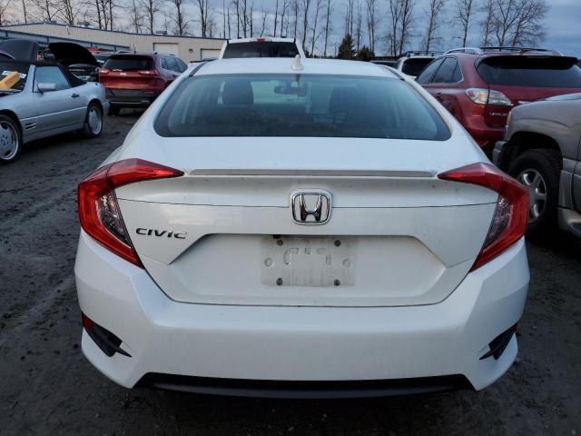 JHMFC1F30JX030244 - 2018 HONDA CIVIC EX WHITE photo 6