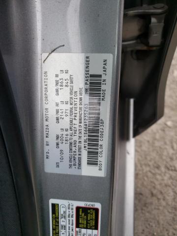 JM1BL1S66A1235263 - 2010 MAZDA 3 S GRAY photo 12