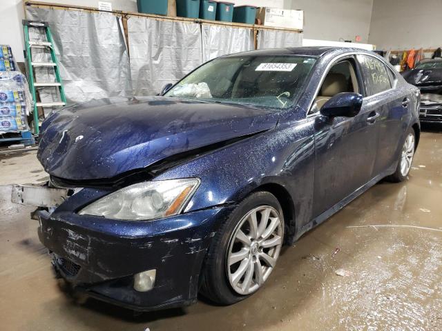 JTHBK262265000647 - 2006 LEXUS IS 250 BLUE photo 1