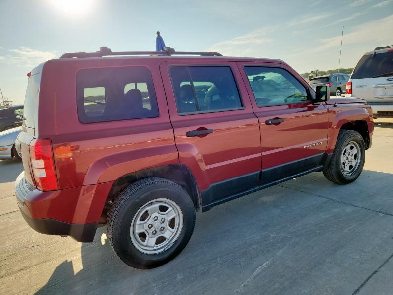 1C4NJRBBXED641274 - 2014 JEEP PATRIOT SPORT RED photo 3