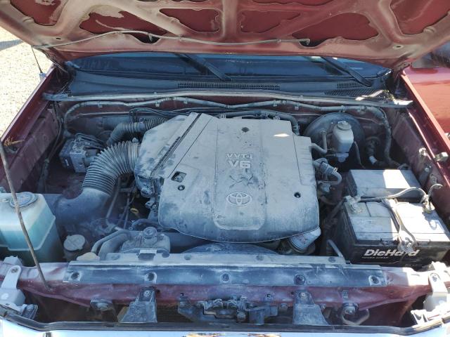 5TELU42N46Z280967 - 2006 TOYOTA TACOMA DOUBLE CAB Rojo foto 11