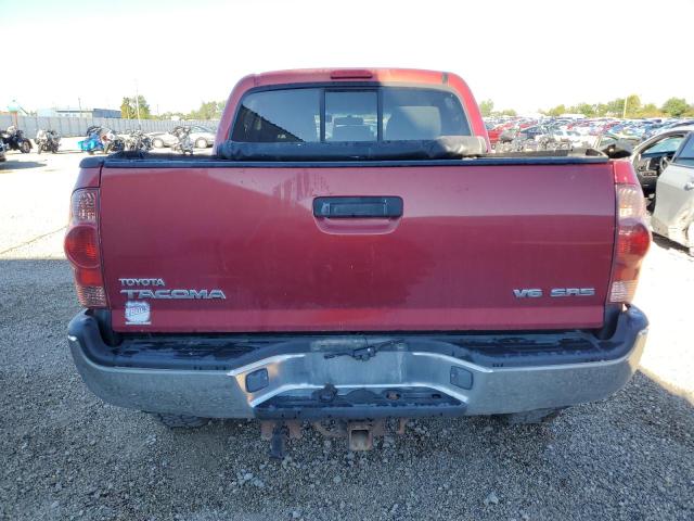 5TELU42N46Z280967 - 2006 TOYOTA TACOMA DOUBLE CAB Rojo foto 6