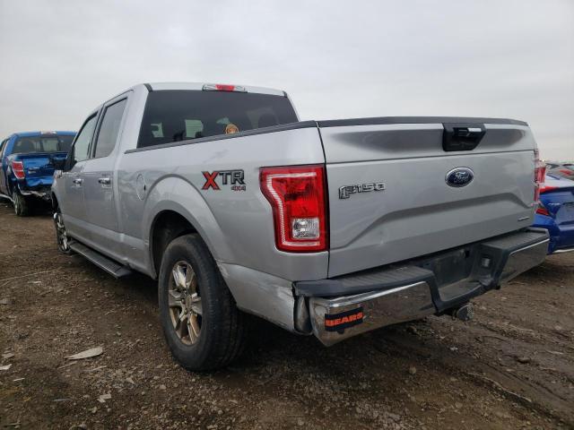 1FTFW1EF1FFB50345 - 2015 FORD F150 SUPERCREW SILVER photo 2