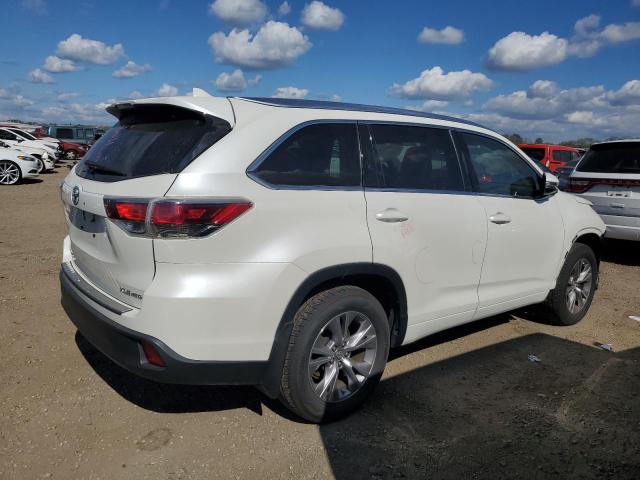 5TDJKRFH2ES043484 - 2014 TOYOTA HIGHLANDER XLE Білий фото 3