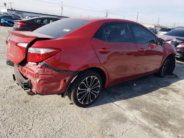 5YFBURHE1EP017811 - 2014 TOYOTA COROLLA L RED photo 3