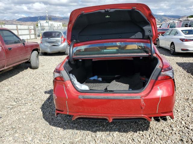 4T1T11AK1MU481130 - 2021 TOYOTA CAMRY SE RED photo 6