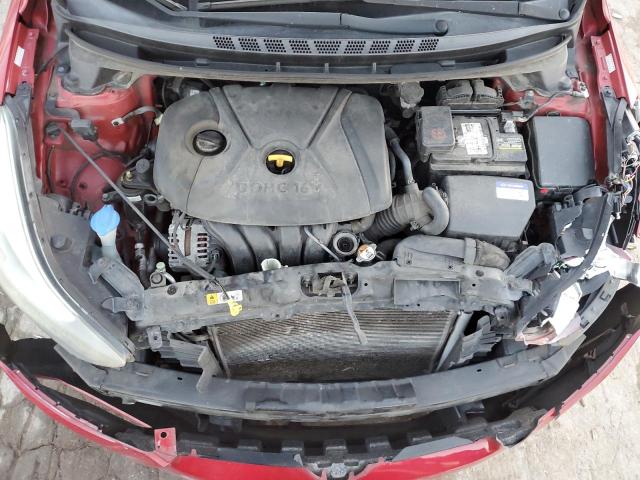 KMHDH4AE0GU482754 - 2016 HYUNDAI ELANTRA SE RED photo 11