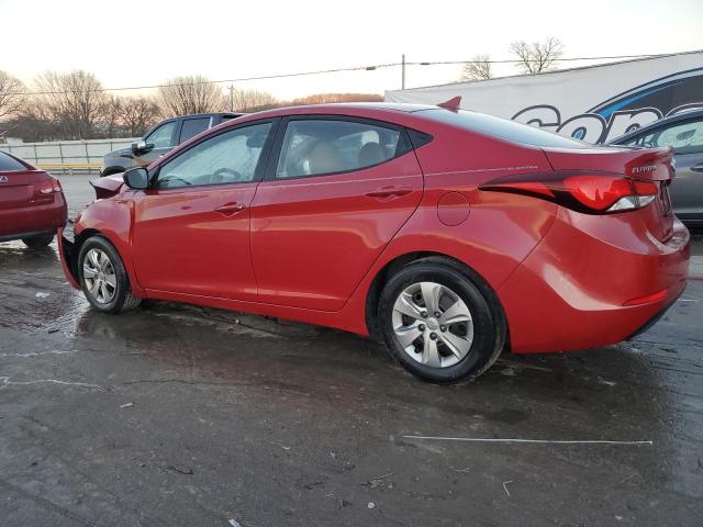 KMHDH4AE0GU482754 - 2016 HYUNDAI ELANTRA SE RED photo 2