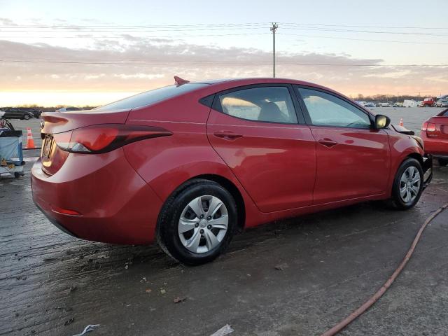 KMHDH4AE0GU482754 - 2016 HYUNDAI ELANTRA SE RED photo 3