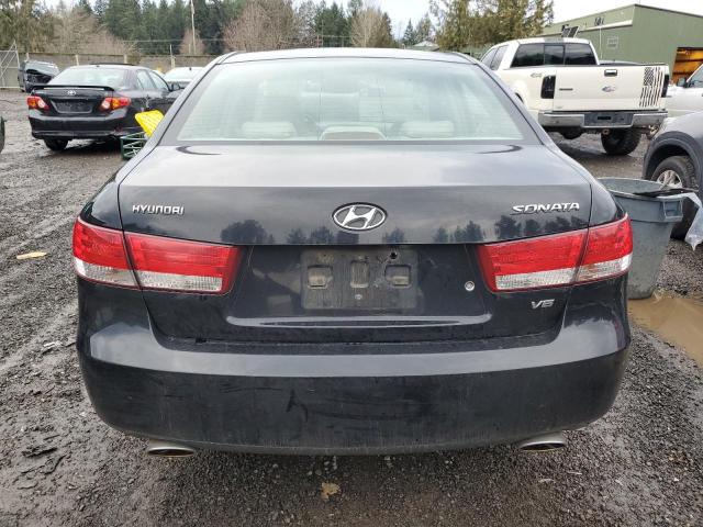 5NPEU46F06H047716 - 2006 HYUNDAI SONATA GLS BLACK photo 6