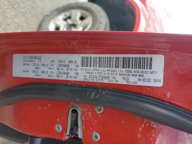 3C6UR5NL7FG638958 - 2015 RAM 2500 LARAMIE 红色 照片 13