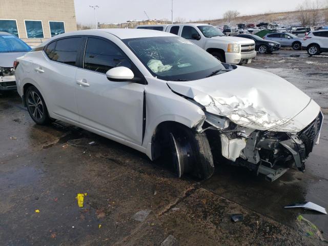 3N1AB8CV8LY219449 - 2020 NISSAN SENTRA SV WHITE photo 4