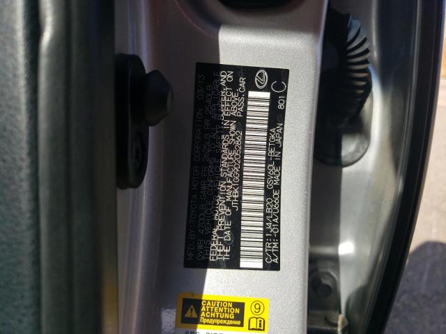 JTHBK1GG9D2052862 - 2013 LEXUS ES 350 ვერცხლისფერი ფოტო 12