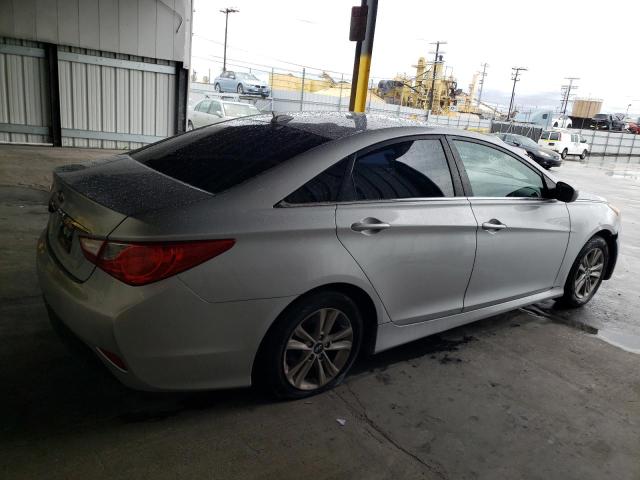 5NPEB4ACXEH862345 - 2014 HYUNDAI SONATA GLS SILVER photo 3