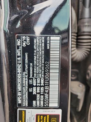 55SWF4JB1FU069062 - 2015 MERCEDES-BENZ C 300 BLACK photo 12