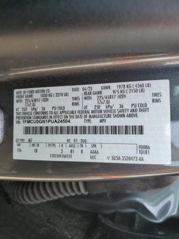 1FMCU0GN1PUA24504 - 2023 FORD ESCAPE ACTIVE ნაცრისფერი ფოტო 13