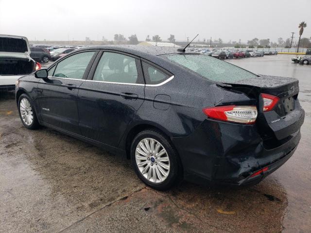 3FA6P0LU9ER260527 - 2014 FORD FUSION SE HYBRID BLUE photo 2