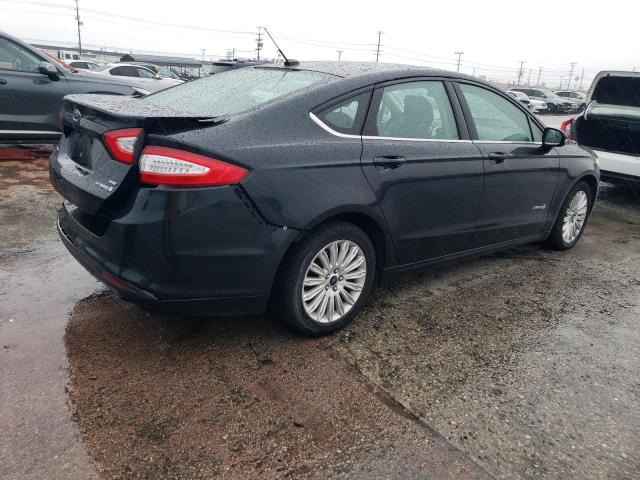 3FA6P0LU9ER260527 - 2014 FORD FUSION SE HYBRID BLUE photo 3