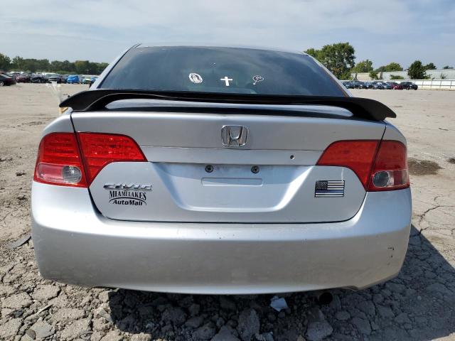 1HGFA16586L064599 - 2006 HONDA CIVIC LX SILVER photo 6