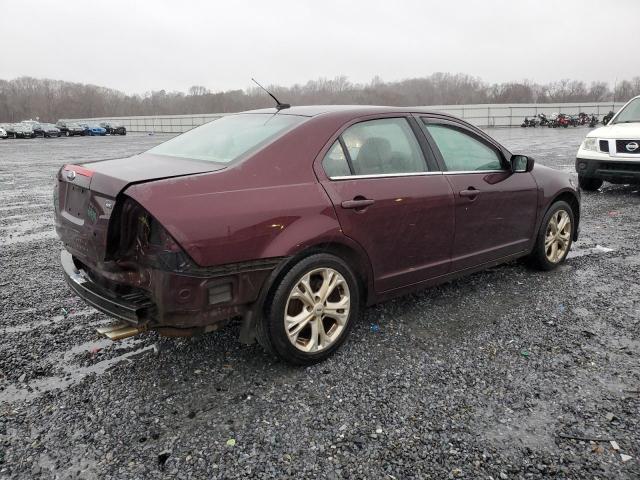 3FAHP0HA9CR432902 - 2012 FORD FUSION SE BURGUNDY photo 3