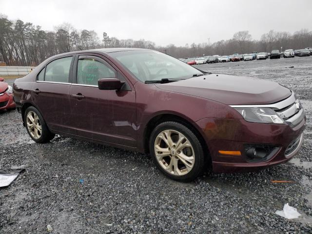 3FAHP0HA9CR432902 - 2012 FORD FUSION SE BURGUNDY photo 4