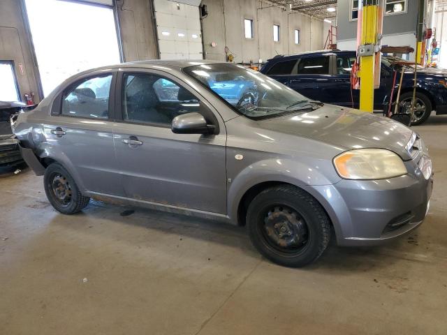 KL1TD56617B073670 - 2007 CHEVROLET AVEO BASE Gri fotoğraf 4