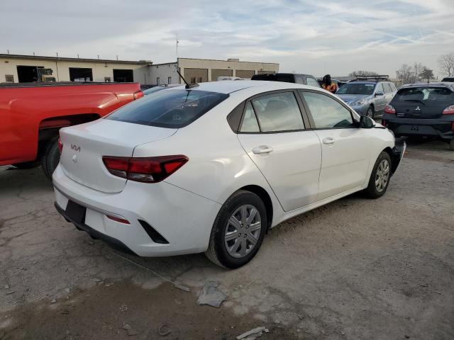 3KPA24AD8PE541662 - 2023 KIA RIO LX WHITE photo 3