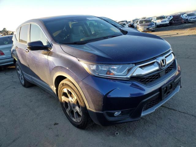 7FARW1H50KE031348 - 2019 HONDA CR-V EX BLUE photo 4