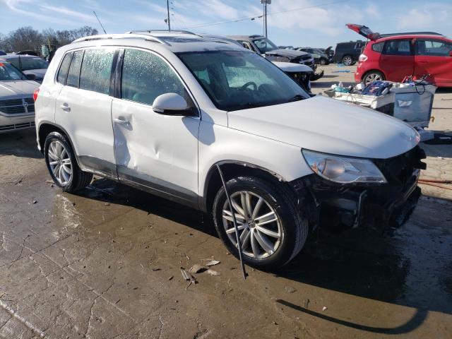 WVGAV7AX8BW525488 - 2011 VOLKSWAGEN TIGUAN S WHITE photo 4