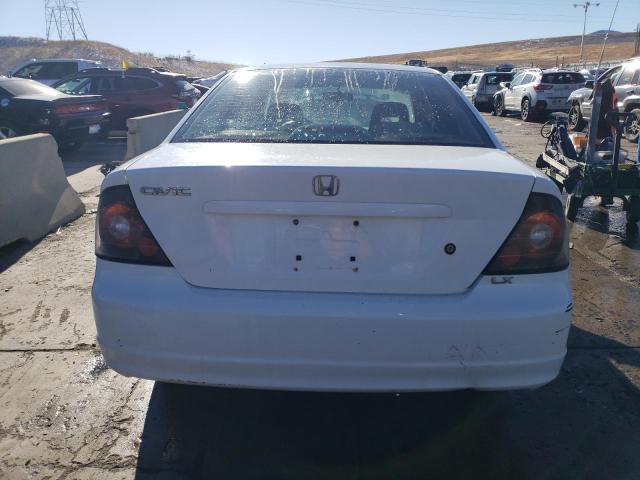 1HGEM22511L107008 - 2001 HONDA CIVIC LX WHITE photo 6