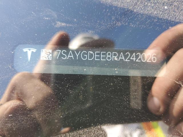 7SAYGDEE8RA242026 - 2024 TESLA MODEL Y Қара фото 12