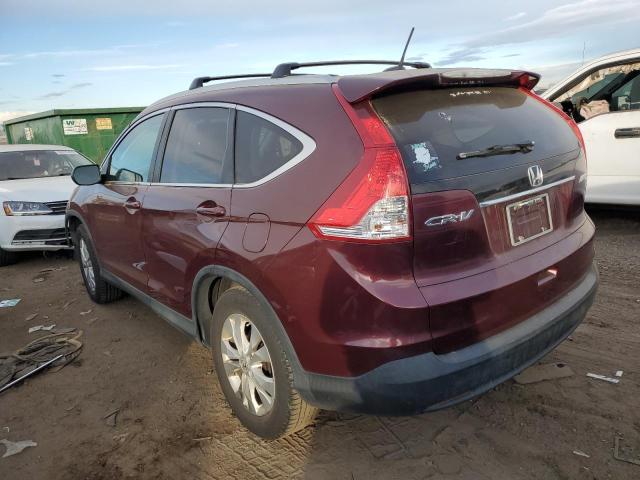 5J6RM4H75DL028671 - 2013 HONDA CR-V EXL MAROON photo 2