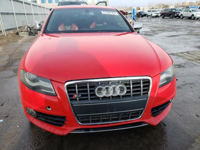 WAUKGAFL1BA030825 - 2011 AUDI S4 PRESTIGE RED photo 5