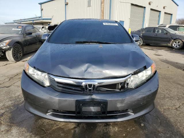 19XFB2F56CE036595 - 2012 HONDA CIVIC LX GRAY photo 5