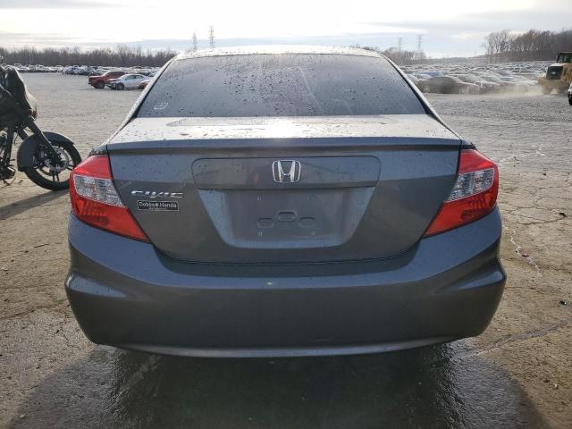 19XFB2F56CE036595 - 2012 HONDA CIVIC LX GRAY photo 6