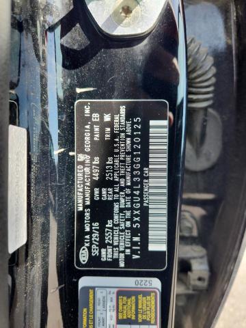 5XXGU4L33GG120125 - 2016 KIA OPTIMA EX BLACK photo 12