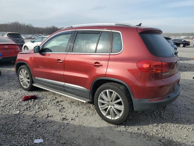 WVGBV3AX2DW111848 - 2013 VOLKSWAGEN TIGUAN S RED photo 2
