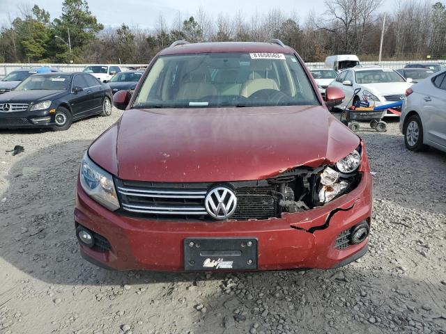 WVGBV3AX2DW111848 - 2013 VOLKSWAGEN TIGUAN S RED photo 5
