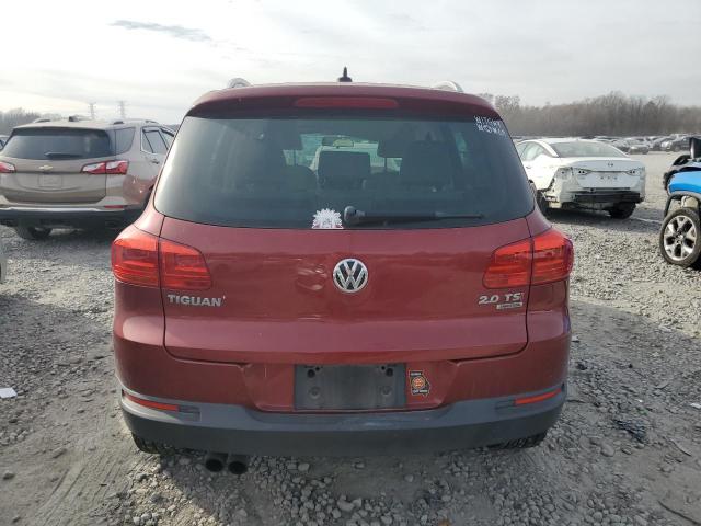 WVGBV3AX2DW111848 - 2013 VOLKSWAGEN TIGUAN S RED photo 6