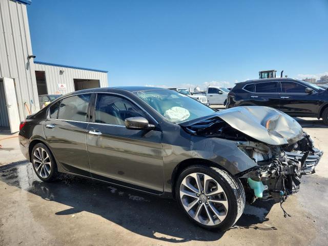 1HGCR2F51FA012843 - 2015 HONDA ACCORD SPORT GRAY photo 4