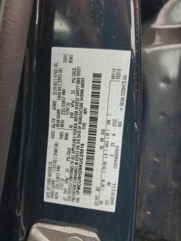 1FMCU9HD9KUC25019 - 2019 FORD ESCAPE SEL Көк фото 13