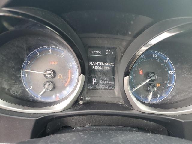 2T1BURHE6EC007937 - 2014 TOYOTA COROLLA L SILVER photo 9