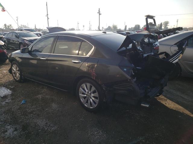 1HGCR3F86DA009482 - 2013 HONDA ACCORD EXL GRAY photo 2