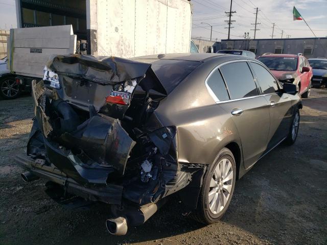 1HGCR3F86DA009482 - 2013 HONDA ACCORD EXL GRAY photo 3