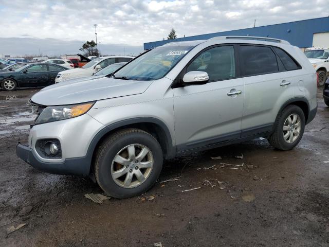 5XYKT3A64DG418064 - 2013 KIA SORENTO LX SILVER photo 1