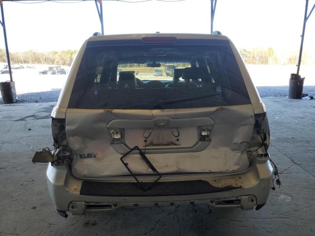 5FNYF28628B004912 - 2008 HONDA PILOT EXL SILVER photo 6