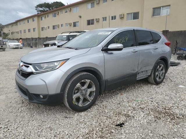 7FARW1H80KE022398 - 2019 HONDA CR-V EXL SILVER photo 1