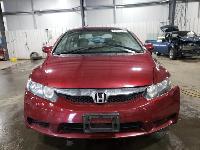 19XFA1F5XAE078648 - 2010 HONDA CIVIC LX BURGUNDY photo 5